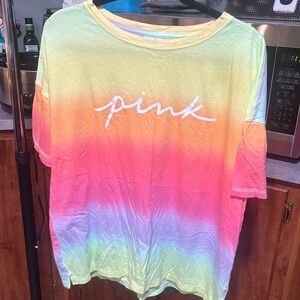 Victoria's Secret Pink Tie-Dye T-Shirt sleep wear. New never wore ! No tags